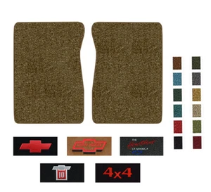 71-87 Chevy/GMC Truck Cutpile Floor Mats with / without Logo *Made in USA* - Picture 1 of 53