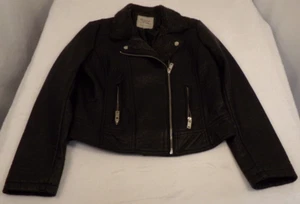 Maralyn & Me Womens Faux Leather Jacket Size L - Picture 1 of 8