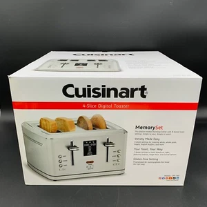 Cuisinart 4-Slice Digital Toaster CPT-740 MemorySet 8 Toast Gluten Free Settings - Picture 1 of 8