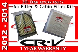 Genuine OEM Honda CR-V Air Filter & Cabin Filter Kit 2012 - 2014 CRV - Picture 1 of 3
