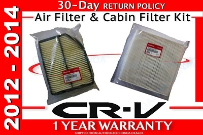 Kit de filtro de aire y cabina CRV genuino OEM Honda CR-V 2012-2014  Foto 1 de 3