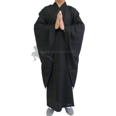 Custom Tailored Extra Big Size Buddhist Monk Dress Haiqing Robe Meditation Suit - Image 1 of 4