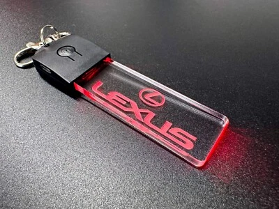LASER PLATE SUPPLIES Lexus LED Light Keyring / Keychain -7 Colour LED - Car Logo - Badge - Emblem