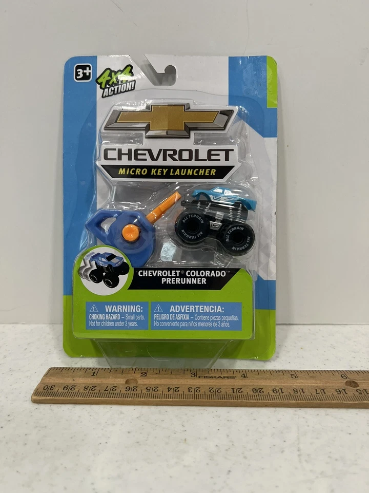Chevrolet Micro Key Launcher Toy Truck W/ 4x4 Action Chevy Colorado Prerunner