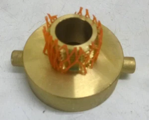 NEU! Feuerwehrschlauchadapter: 3/4"-1 1/2" Rohrgröße, NPT x NST, Messing, Stiftöse, 6AKE4 - Bild 1 von 2