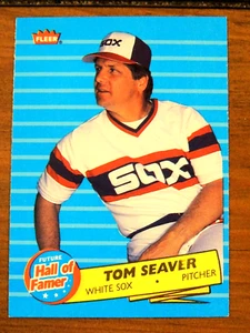 TOM SEAVER 1986 FLEER "HALL of FAMER" INSERT CARD #3   HOF LEGEND - Picture 1 of 2
