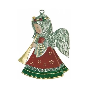 Musical Angel German Pewter Christmas Tree Ornament Decoration Made in Germany - Picture 1 of 2