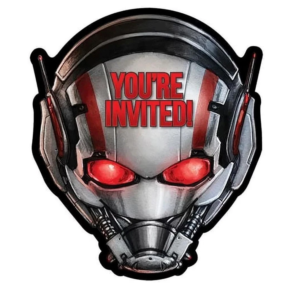 Ant-Man Marvel Save The Date Invitations Birthday Party Invites NEW - Image 1 of 1