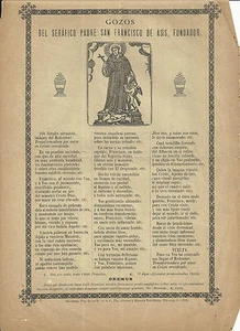 Gozo antiguo de San Francisco de Asis andachtsbild santino holy card santini - Picture 1 of 1