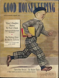 GOOD HOUSEKEEPING Sept 1949 CAN YOU COOK RICE? BROILER CHIEF COOK beautiful ads - Picture 1 of 3