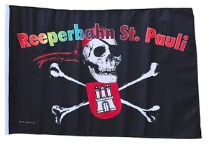 Flagge Reeperbahn St. Pauli Fahne Hamburg mit Hohlsaum 30x45 cm NEU - Bild 1 von 2