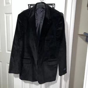 Vintage NWT Meeting Street Black Corduroy Sport Coat Size 48 Med/Reg - Picture 1 of 12