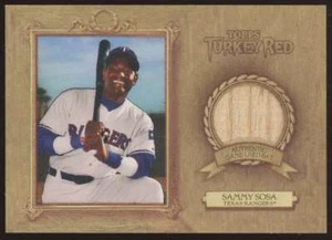2007 Topps Turkey Red Relic Sammy Sosa #TRR-SS Game Used Bat GU Texas Rangers - Picture 1 of 2