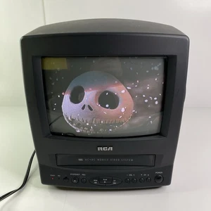 RCA 9” TV VCR Combo AC/DC Mobile Video System Model T09081BC Tested Working Read - Picture 1 of 11