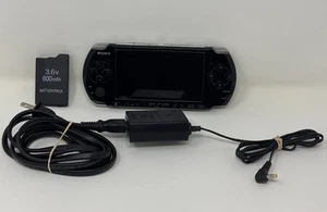 PSP Sony PSP-3001 Portable Black Console Handheld W/ Cord (New Battery) Tested - Picture 1 of 13