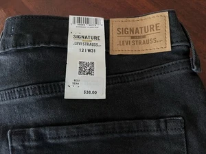 Signature Gold Levi Strauss Women’s Size 12 Black Jeans 90’s Mom Jeans 34x28 - Picture 1 of 9