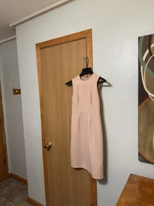 Vestido Vaina Ann Taylor Nuevo Con Etiquetas Talla 0P Rosa Claro Sólido Media Pantorrilla Sin Mangas - Imagen 1 de 5