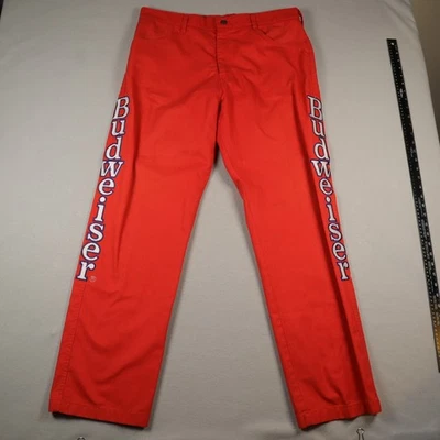 Vintage 90s NASCAR Official Pit Crew Member Pants Team Budweiser Racing 36x32 - Image 1 of 4
