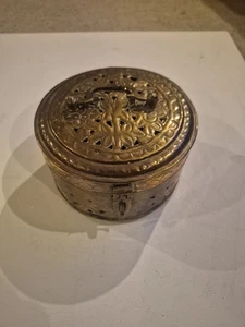 Piatto decorativo in ottone Made in India - Foto 1 di 8