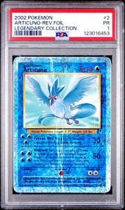 PSA 1 PR 2002 Pokemon Legendary Collection Articuno 2/110 Reverse Holo Foil WOTC - Picture 1 of 2