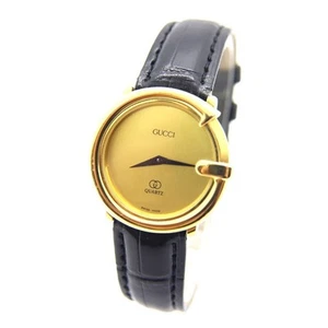 Gucci Men's Watch Case Size 31mm Quartz Gold Vintage Swiss Made Analog Used - Picture 1 of 16