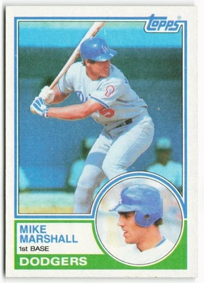 1983 Mike Marshall Topps - Los Angeles Dodgers - Image 1 of 2