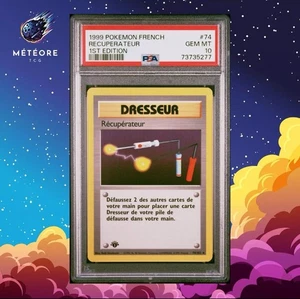 Carte Pokémon Récupérateur 74/102 PSA 10 Édition 1 Wizards Set de base Français - Picture 1 of 2