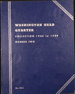 Set of 15 - Silver Washington Quarters (1946-1953) in Folder #2 - 8 Gold Plated! - Picture 1 of 12
