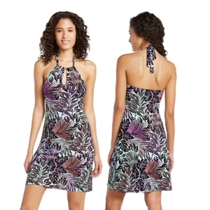 Tommy Bahama Lively Leaves High Halter-Neck Swim Dress Size XS - Picture 1 of 6
