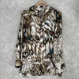 Soft Surroundings Top Womens Abstract Tie Dye Blouse - Picture 1 of 8