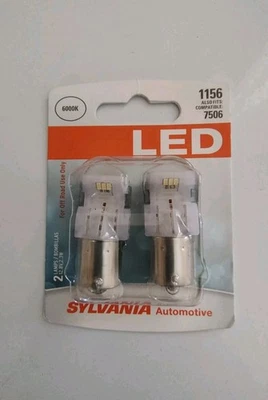 Sylvania Premium LED Light 1156 White 6000K Two Bulbs DRL Daytime Running Lamp - Image 1 of 2