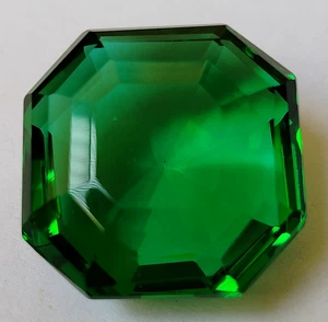 Large Green Colombian Emerald 113.2 Ct. Square Cut Loose Gemstone Gift for Women - Picture 1 of 7