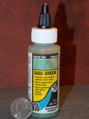 Woodland Scenics Water Tint Sage Green All Scales Railroad Trains Dollhouse D140 - Image 1 of 3