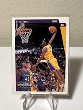 1997-98 Collector's Choice Los Angeles Lakers Basketball Card #63 Eddie Jones