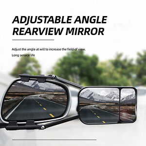 ADJUSTABLE Trailer Dual Tow Mirror Extension Universal Car Side Blind Spot Strap