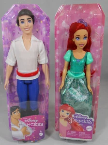 Disney Prince Eric 12" Doll & Princess Ariel 11" Doll The Little Mernaid NEW - Picture 1 of 6