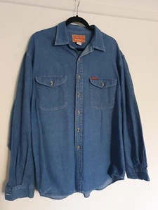 Mustang Mens Shirt Size Large Blue - Picture 1 of 5