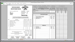 Rechnungen Rechnungssoftware Handwerksbetriebe Handwerker Excel - Software - Bild 1 von 6