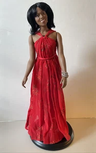 THE DANBURY MINT Michelle Obama The Inaugural Ball Red Dress Collectible Doll - Picture 1 of 12