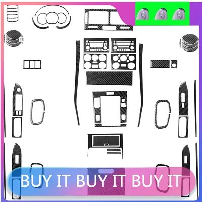 Cubierta interior completa de fibra de carbono real 55 piezas para Suzuki Grand Vitara 2006-13 Foto 1 de 4