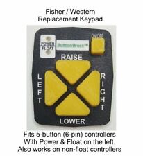 Plow Controller Replacement Keypad Buttons Fisher FishStik 9400 Western V1