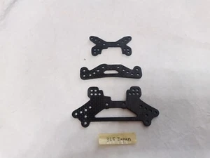 Tamiya TA04 Carbon Damper Stay ( Front and Rear) OP-460/461 #53460/53461 Used - Picture 1 of 6