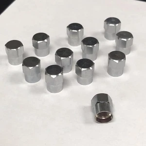 Valve stems caps chrome Hex set of 12 pc - Picture 1 of 1