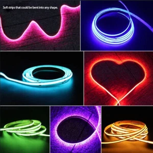 Fancy 12V COB LED Flexible Strip Light Tape Rope IP44 Waterproof Super Bright - Picture 1 of 18