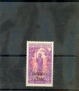 UBANGI-SHARI Sc 30 (YT 32)*F-VF LH 1922 25c VIOLETA Y SALMÓN $18 - Imagen 1 de 1
