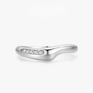 925 Sterling Silver Cubic Zirconia Ring for Women Engagement Ring Promise Ring - Picture 1 of 4