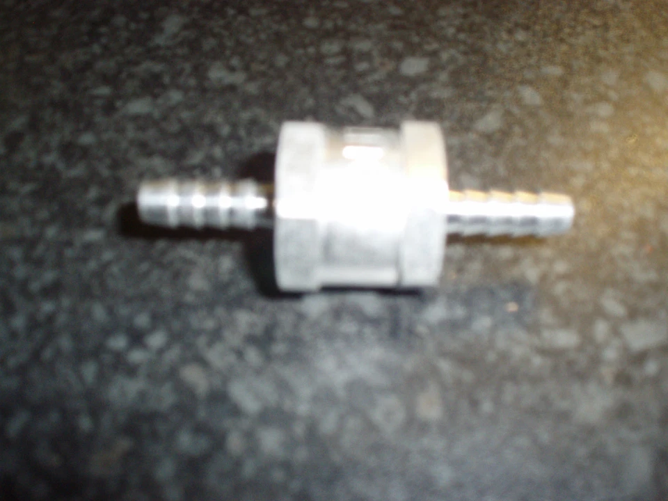 RTG AUTOMOTIVE ONE WAY FUEL NON RETURN CHECK VALVE 6 MM PETROL DIESEL OIL WATER BIO