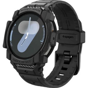 Schutzhülle mit Armband für Galaxy Watch 7 44mm Spigen Case Cover Etui Schwarz - Zdjęcie 1 z 12