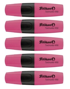 5 x Pelikan Textmarker Leuchtmarker Highlighter 490 Marker 2 -5mm, rosa - Bild 1 von 1