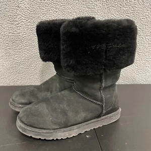 UGG Australia Women’s Black Suede Leather Classic Tall Boots 5815 Size 10 - Picture 1 of 12